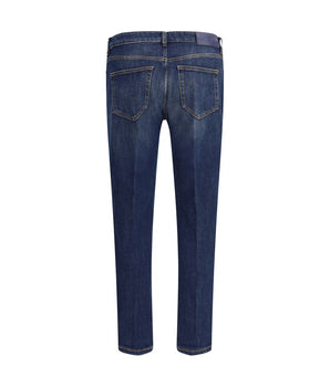 PT Torino Blue Cotton Slim Fit Jeans