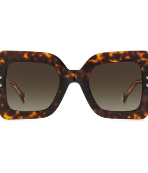 Carolina Herrera Brown Acetate Sunglasses