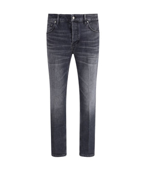PT Torino Gray Cotton Slim Fit Jeans
