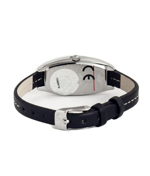 Time Force Black Leather Watch