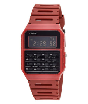 Casio Red Resin Digital Watch