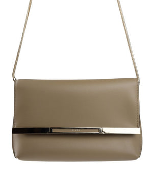 Giada Beige Leather Women Shoulder Bag