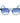 Italia Independent Blue Metal Sunglasses