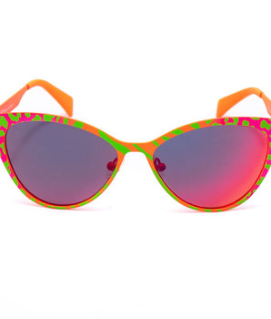 Italia Independent Red Metal Sunglasses