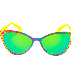 Italia Independent Red Metal Sunglasses