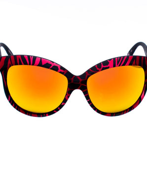 Italia Independent Red Acetate Sunglasses