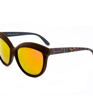 Italia Independent Brown Acetate Sunglasses