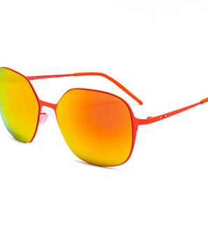 Italia Independent Red Metal Sunglasses