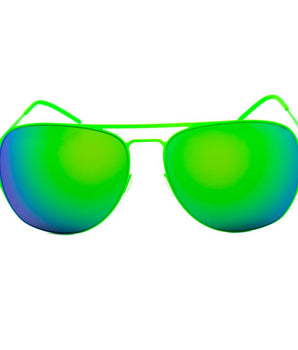 Italia Independent Green Metal Sunglasses