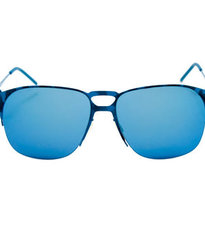 Italia Independent Blue Metal Sunglasses
