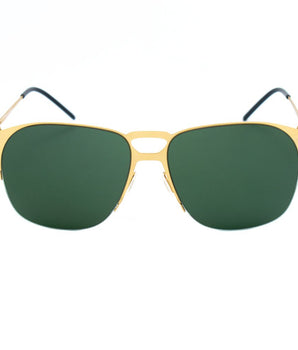 Italia Independent Gold Metal Sunglasses