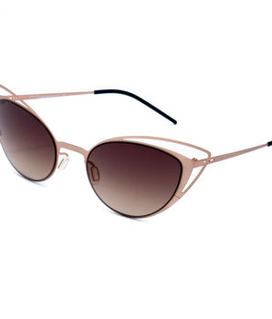 Italia Independent Gold Metal Sunglasses