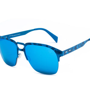 Italia Independent Blue Metal Sunglasses
