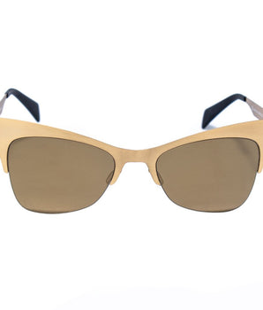 Italia Independent Gold Metal Sunglasses