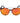 Italia Independent Orange Acetate Sunglasses