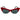 Italia Independent Red Acetate Sunglasses