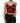 Dolce & Gabbana Red Black Lace Trim Polyester Sleeveless Tank Top