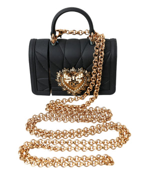 Dolce & Gabbana Case Black Silicone Devotion Heart Cover Hand Bag Airpod