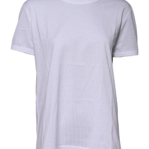 Dolce & Gabbana White Cotton Goodluck 2022 Crew Neck T-shirt