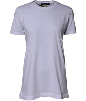 Dolce & Gabbana White Cotton Goodluck 2023 Crew Neck T-shirt