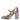 Dolce & Gabbana Silver Glitter Mink Fur VALLY Pump Shoes