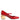 Dolce & Gabbana Red Leather DG Logo Heels Sandals Shoes