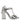 Dolce & Gabbana Silver Leather T-strap Heels Sandals Shoes