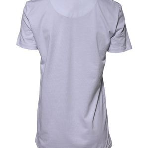 Dolce & Gabbana White Cotton Goodluck 2023 Crew NeckT-shirt