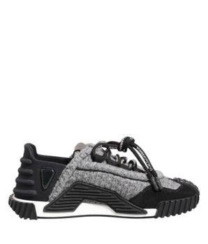 Dolce & Gabbana Black Gray NS1 Low Top Sneakers Shoes