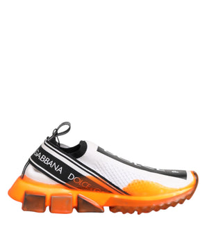 Dolce &amp; Gabbana White Sorrento Slip-On Low Top Tennis Shoes