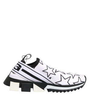 Dolce &amp; Gabbana White Stars Sorrento Low Top Sneakers