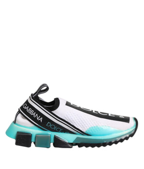 Dolce &amp; Gabbana White Sorrento Slip-On Low Top Tennis Shoes