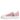 Dolce & Gabbana White Pink Canvas Low Top Sneakers Shoes