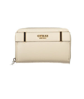 Guess Jeans Beige Polyethylene Wallet