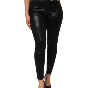 Dolce & Gabbana Black High Waist Skinny GRACE Denim Jeans