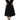 Dolce & Gabbana Black Crystal Embellished Midi A-line Dress