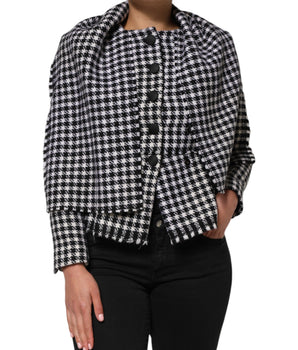 Dolce &amp; Gabbana Multicolor Wool Monochrome Patterned Jacket