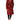 Dolce & Gabbana Red Leather Belted Full Zip Trench Coat Jacket
