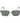 Hackett Gray Metal Sunglasses