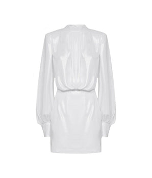BLANCA VITA White Polyester Casual Dress