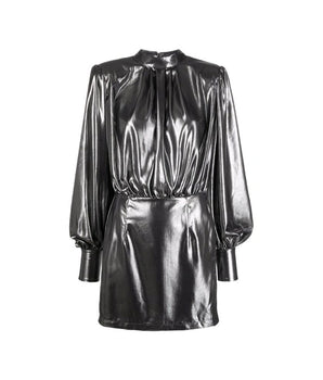 BLANCA VITA Silver Polyester Cocktail Dress