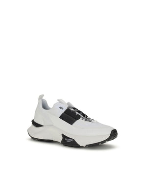 Valentino Garavani White Calf Leather Boots Taurus Athletic Shoes