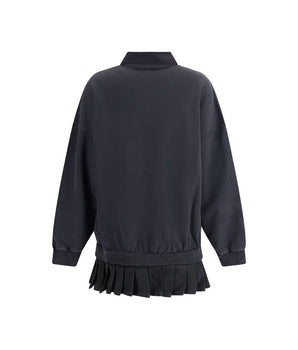 Balenciaga Black Cotton Casual Dress