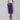 Dolce & Gabbana Purple DG Logo Leather Gold Tone Metal Keyring Keychain