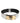 Dolce &amp; Gabbana Silver Textured Leather Gold Tone Metal Neckband