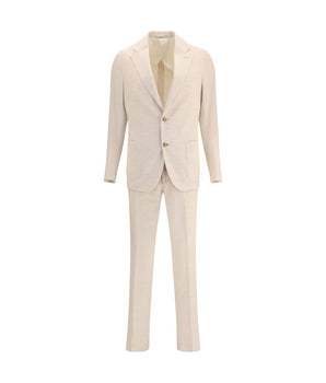 Lardini Beige Cotton Two-Piece Suit