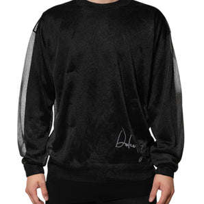 Dolce & Gabbana Black Polyester Pullover Sweatshirt Sweater