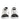 Dolce & Gabbana White Black Leather Portofino Sneaker Shoes