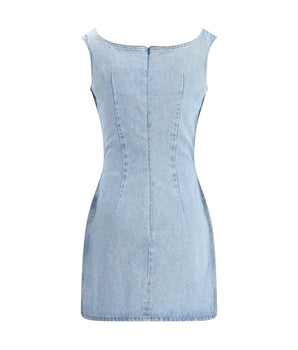 Magda Butrym Light Blue Cotton Casual Dress