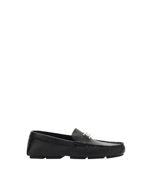 Dolce &amp; Gabbana Black Rubber Slip-On Loafers